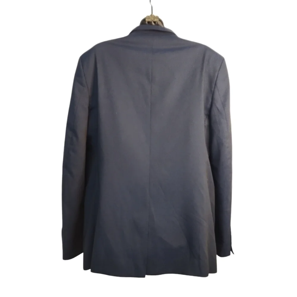 Zara Man Basic Blue Blazer Jacket Two Buttons Size 44